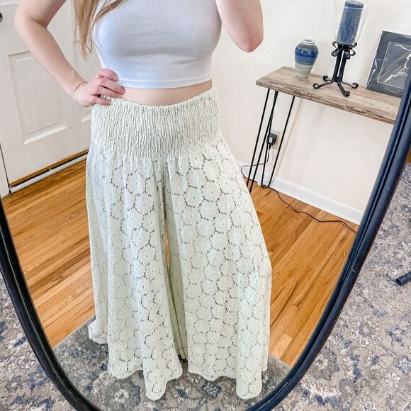 Antica Sartoria Crochet Lace Wide Leg Pants M - Picture 8 of 8